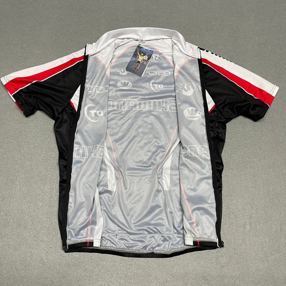 Shimano Cycling Jersey Mens XL Fox DT GT Vermarc Short Sleeve Full Zip Coolmax - Picture 6 of 13